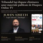 Tribunalul Iași dispune eliminarea unor materiale publicate de Diaspora Online TV