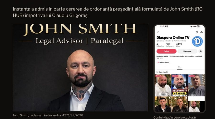 Tribunalul Iași dispune eliminarea unor materiale publicate de Diaspora Online TV
